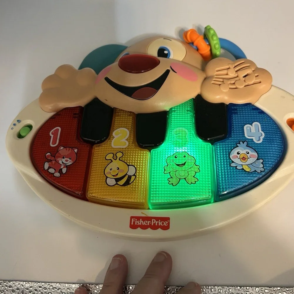 Fisher Price Laugh & Learn Puppy's Piano English & Spanish / Tested Works